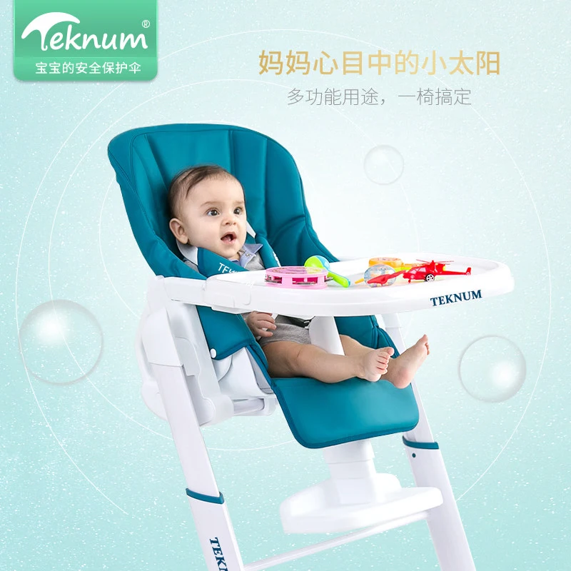 

Teknum baby dining chair to eat foldable portable child multifunctional baby adjustment table chair