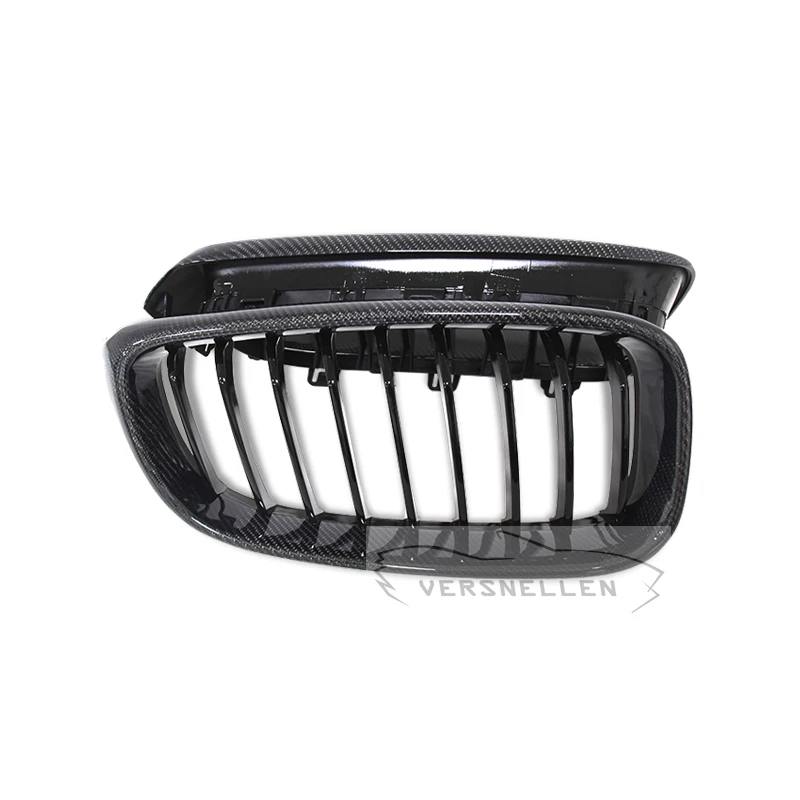 

1 lot Gloss Black Carbon Fiber Car Front Bumper Kindey Grilles Grill For BMW F34 335i GT 328i GTxDrive 2014 2015 2016