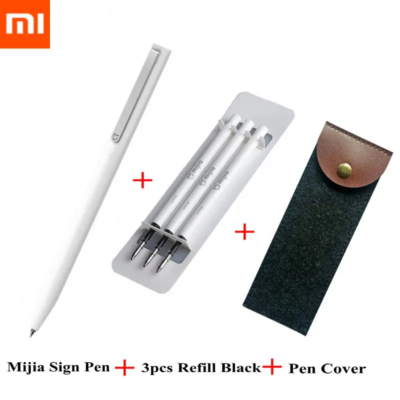 Pen Refill cover Xiao mi jia металлический знак P-ens& mi jia знак P-en mi 9,5 мм знак P-en PREMEC гладкая швейцарская заправка mi Kuni японские чернила черный - Цвет: Pen Refill cover