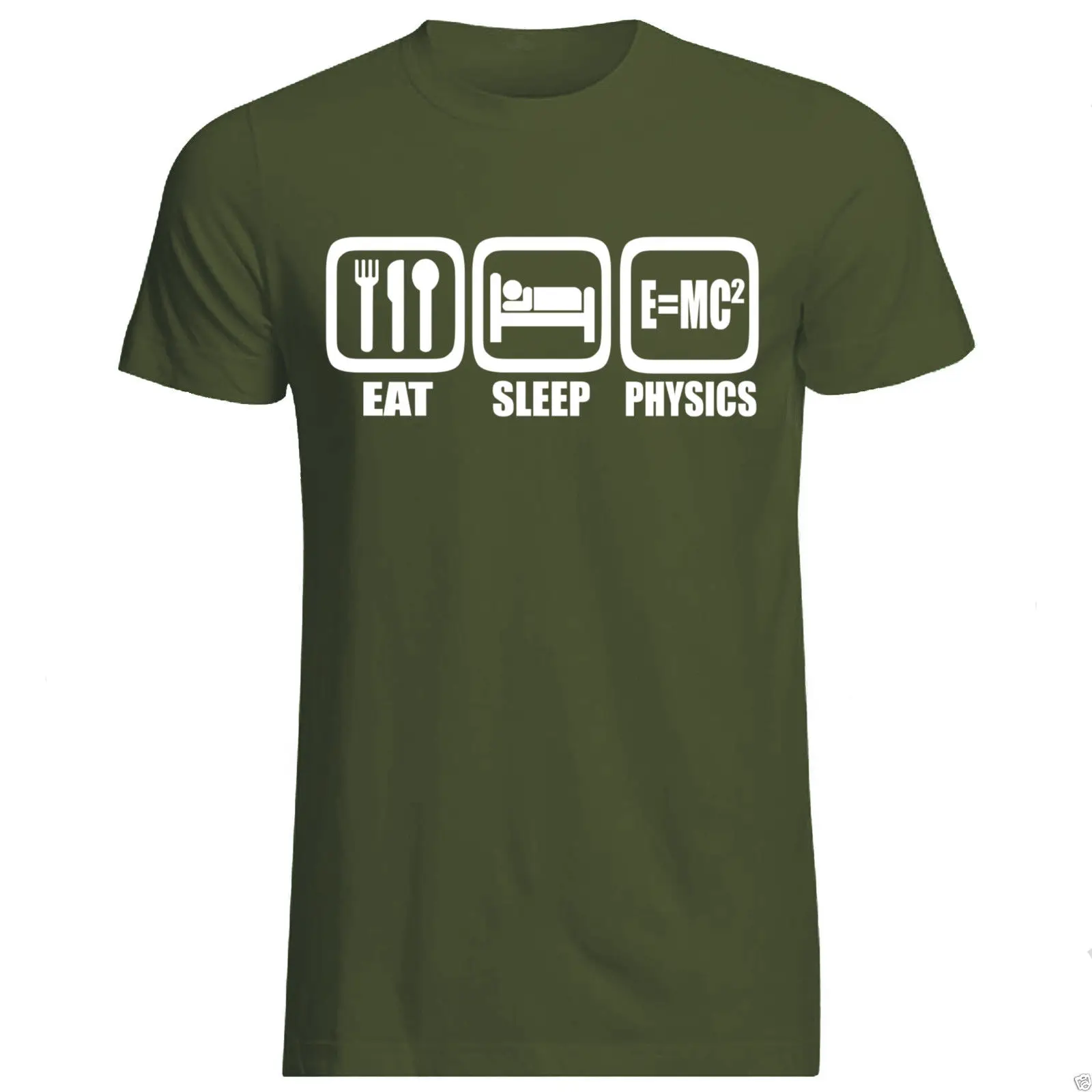 EAT SLEEP PHYSICS футболка всех размеров в стиле хип хоп harajuku Забавные футболки|Футболки|
