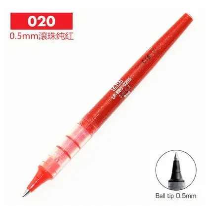 ZIG Cocoiro Kuretake LP-R-030S очень тонкая ручка для каллиграфии чернила заправка картриджа 12 цветов Япония - Цвет: 05mm Red Ballpoint