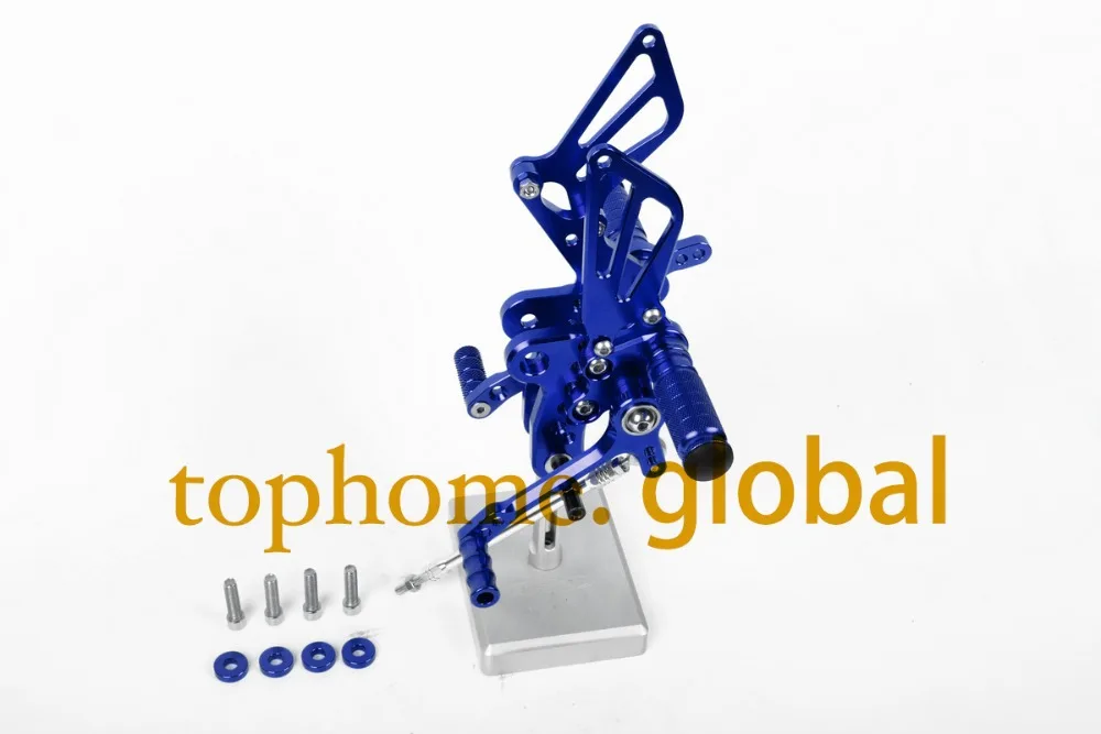 Мотоцикл синий ЧПУ Rearsets подножки задний Комплект для Suzuki GSXR1300 Хаябуса 1999-2007 2000 2001 2002 2003 2004 2005 2006 Мотоцикл синий ЧПУ Rearsets подножки задний Комплект для Suzuki GSXR1300 Хаябуса 1999-2007 2000 2001 2002 2003 2004 2005 2006
