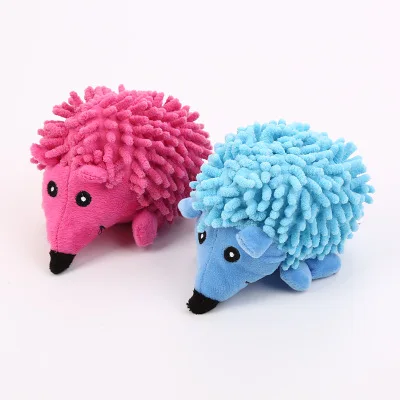

Pet Dog Toy Hedgehog Shape Lifelike Sound Plush Cute Animal Design Cotton Doll Tease Dog Puppy Toys