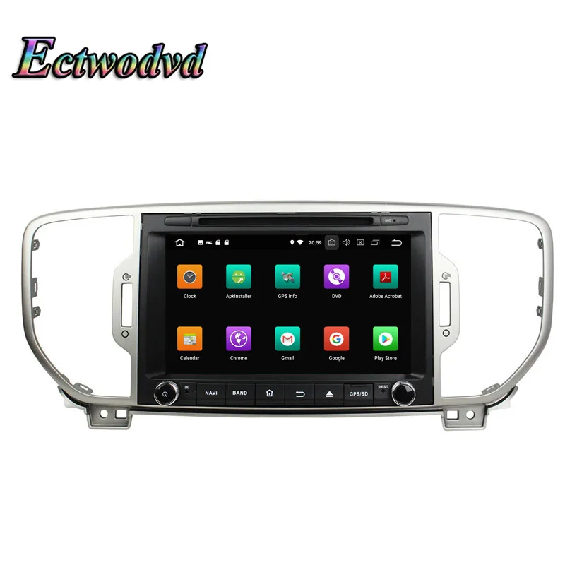 Sale Ectwodvd Octa Core 4G RAM 64G ROM Android 9.0 Car Multimedia DVD Player GPS HeadUnit For KIA Sportage 2016 2 Sale Ectwodvd Octa Core 4G RAM 64G ROM Android 9.0 Car Multimedia DVD Player GPS HeadUnit For KIA Sportage 2016 2