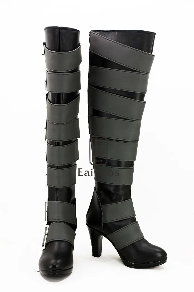 Высокие сапоги в стиле аниме «Черный Дворецкий» Kuroshitsuji Undertaker; обувь для костюмированной вечеринки на Хэллоуин; обувь на заказ