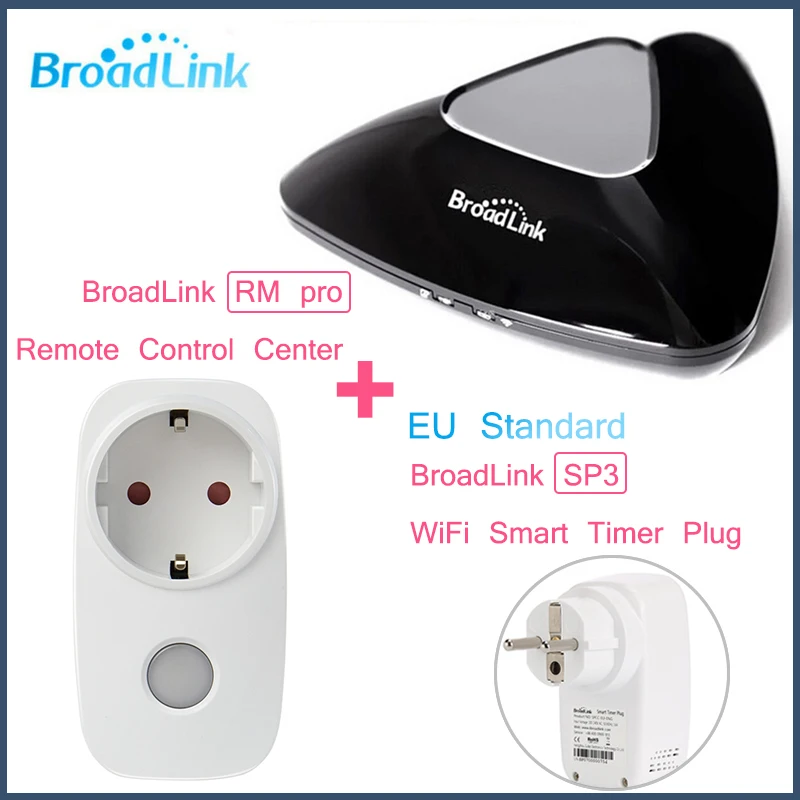 

Broadlink RM PRO+SP3 SP CC,EU Standard,Universal Remote switch Controller+WiFI Smart socket Plug for smart phone iOS Android