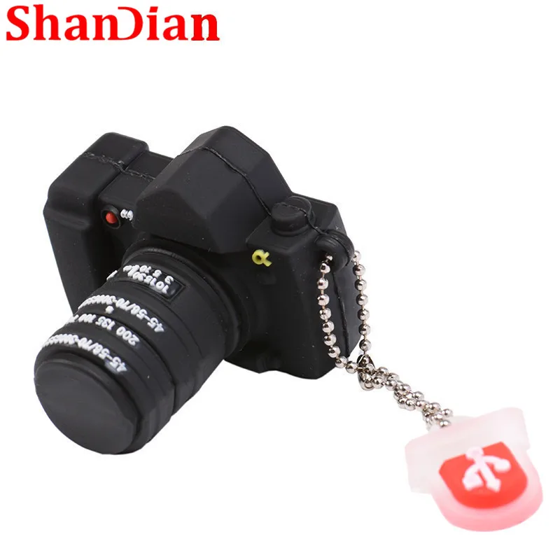 SHANDIAN Флешка usb флеш накопитель 2 0 4 ГБ 16 32 64 мультяшная зеркальная камера карта