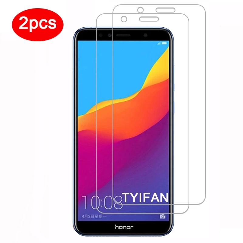 

2pcs Tempered Glass on Honor 7a Pro Protective Glass Screen Protector Glas Tremp for Huawei Honer Honor7a 7 A A7 7apro Safety 9h