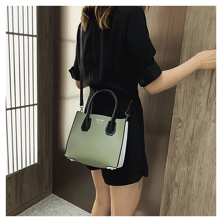 Новая летняя модная женская сумка, кожаные сумки, ПУ сумка на плечо, маленькие сумки через плечо с клапаном, контрастные цвета, сумки-мессенджеры