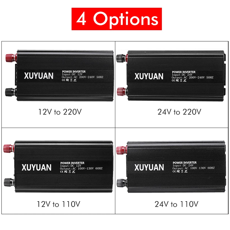 Inversor Solar de 7000W 12 V/24 V 110/220 voltaje de onda sinusoidal modificada + 2 pantalla LED ad