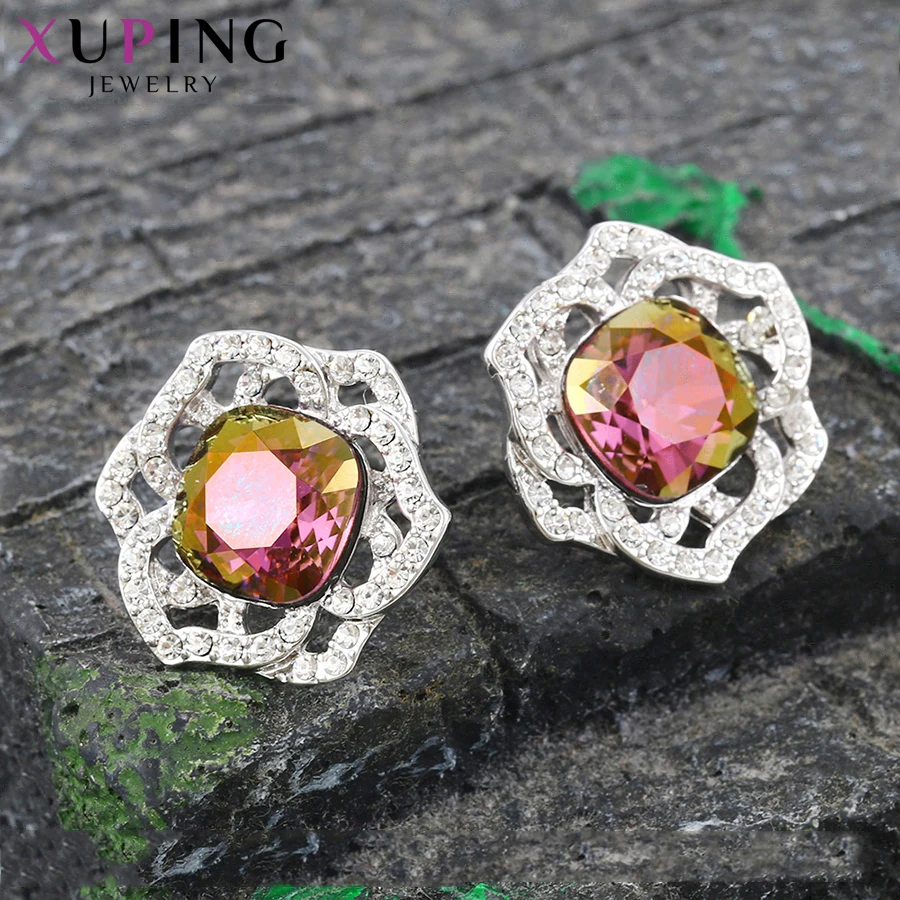 Xuping серьги гвоздики шестиугольная звезда дизайн кристаллы от Swarovski популярные ювелирные изделия Симпатичные Подарки на день рождения для женщин S143.5-92168