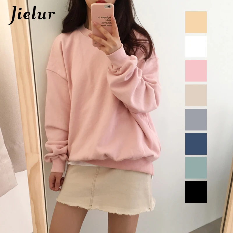Jielur 7 بلون رقيقة Kpop النساء هوديس البلوز المتناثرة البلوز الشتاء الخريف جديد شيك الأساسية الوردي رياضية الشارع الشهير Jielur 7 بلون رقيقة Kpop النساء هوديس البلوز المتناثرة البلوز الشتاء الخريف جديد شيك الأساسية الوردي رياضية الشارع الشهير