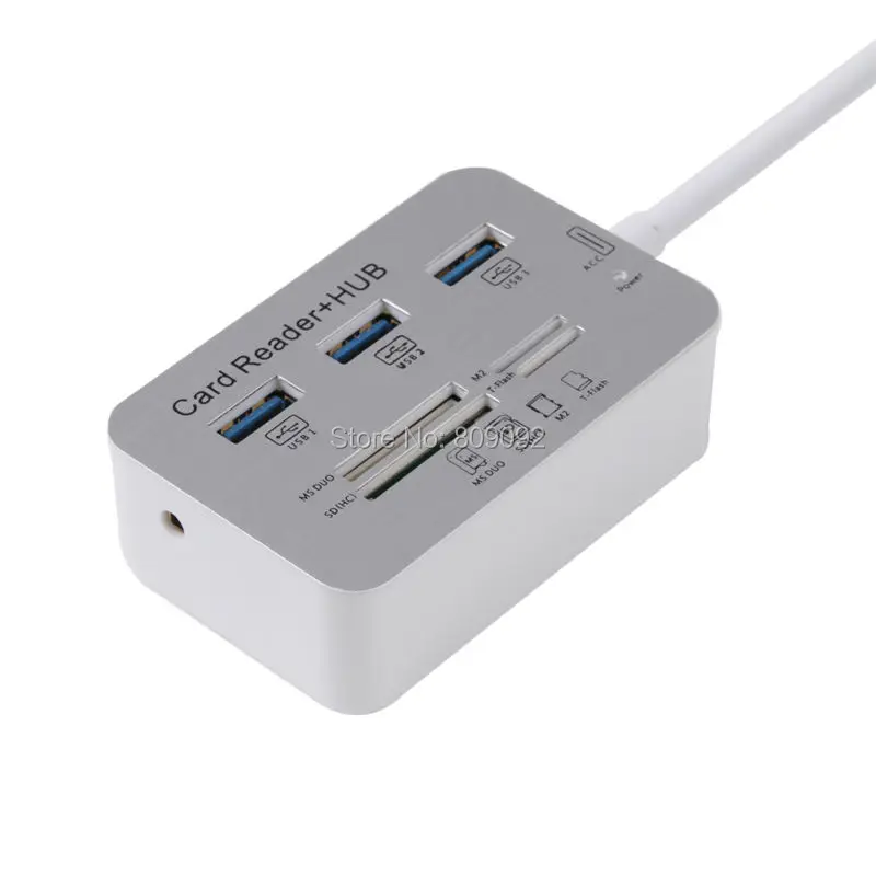 3 Port Usb 3.0 Card Reader Hub Usb C Type C Splitter Mini 2 In 1 Cardreader  For Sd Tf Micro Sd For Windows Vist - Docking Stations & Usb Hubs -  AliExpress