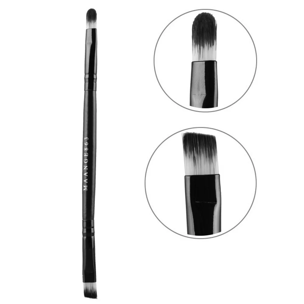 

1PC Makeup Brushes Pro Makeup Wood Handle Double Eyebrow Brush + Eyebrow Comb Cosmetic Tools 2019 new arrival