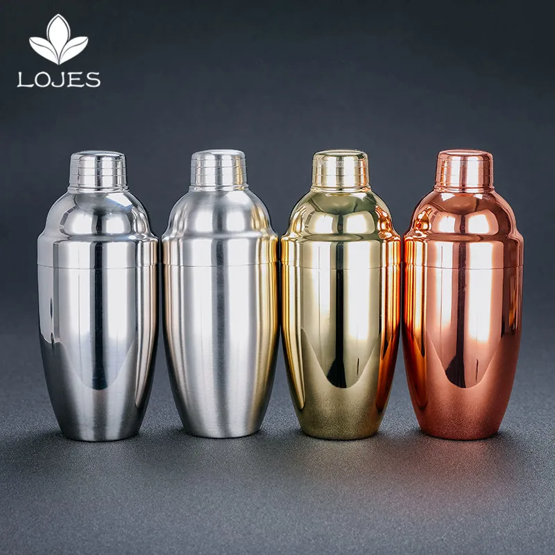 

Hot Sale Barware Cocktail Shaker Deluxe 550ml Stainless Steel Bar Wine Martini Drink Mixer Party Bartender Tool