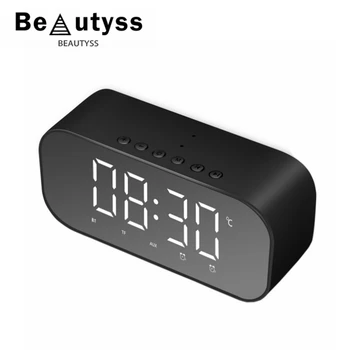 

Beautyss S5 Stereo Bass Mirror Wireless Bluetooth Speaker Support Clock