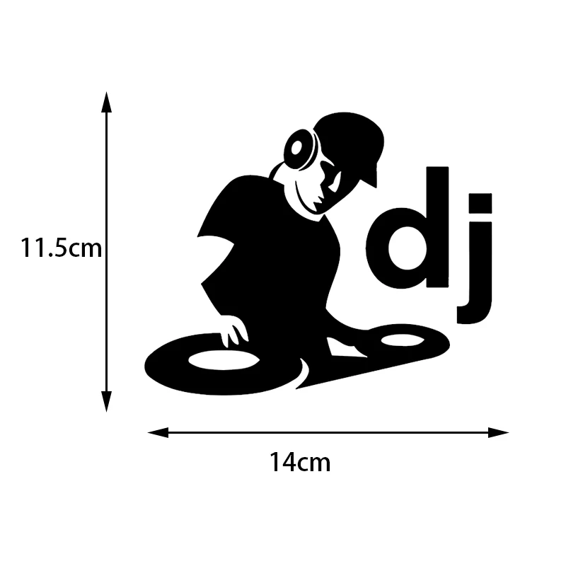 Музыкальный клуб DJ отражающий персонализированный автомобильный наклейки на