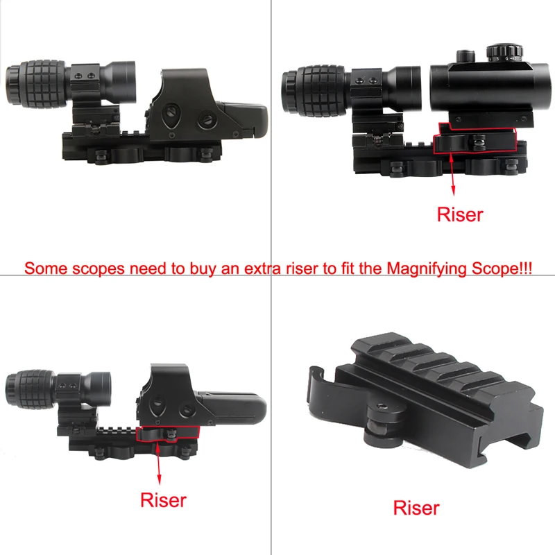 Airsoft 3X30mm Magnifying Scope Focus Adjusted With Flip Up Mount For Hunting Free Shipping RL6-0059-18