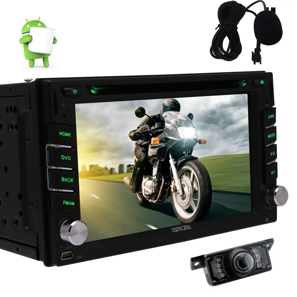 Clearance Andorid 6.0 Universal In Dash Double 2Din Android Car DVD GPS cd Player GPS Navigation Stereo audio FM Radio receivers 1080P SWC 2