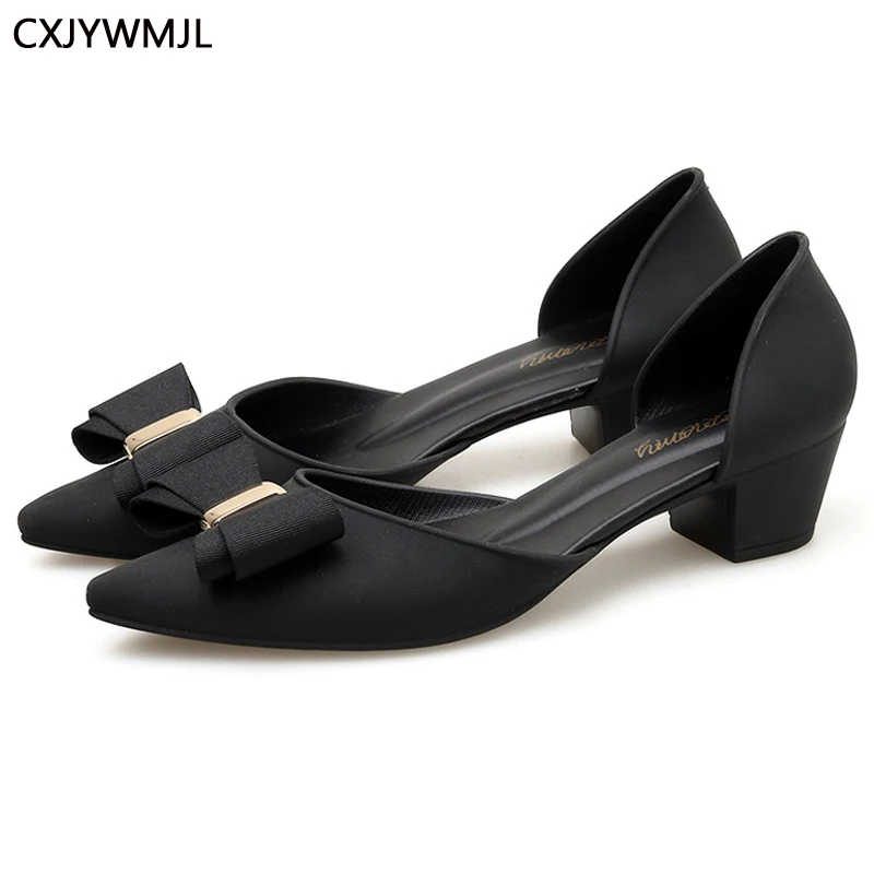 

Women's Pointed High Heels Fashionable Dress Sandals Multicolor Bow 4cm Heel Summer Sandals PU Summer Women's Shoes L57
