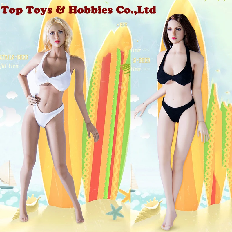 

1/6 Scale Woman white/Black Bikini underwear Suit Fit 12" Female PH Doll Action Figure Body Accessories