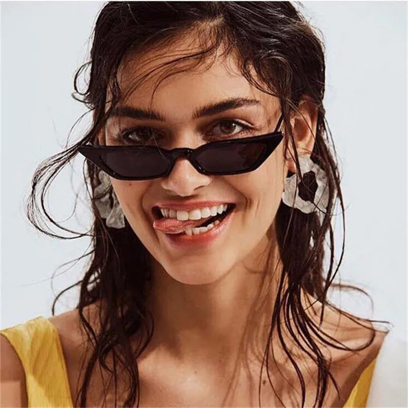 

2019 new fashion sunglasses sunglasses ms.man retro colorful transparent small colorful CatEye Sunglasses K2