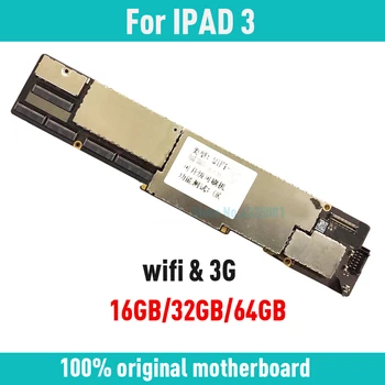 

16GB 32GB 64GB Original Motherboard For iPad 3 Unlocked Mainboard For Free iCloud Logic board With Chips For Replacement Repair