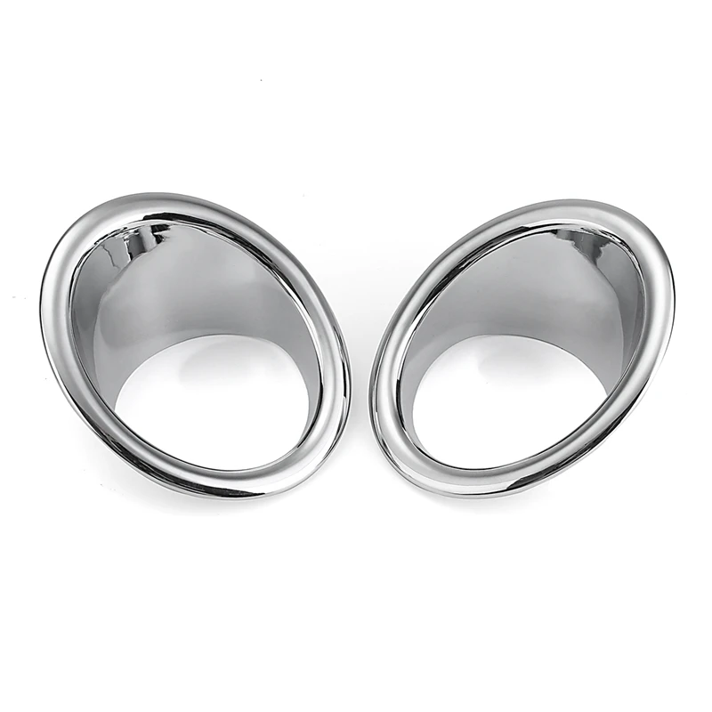 

DHBH-1 Pair Abs Chrome Front Fog Light Covers Trims Exterior Accessories For Ford Explorer 2011-2014