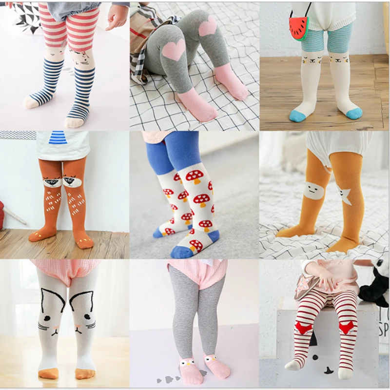 0 3years old Infant tights&stocking For Baby Boys Girls pantynose Cute