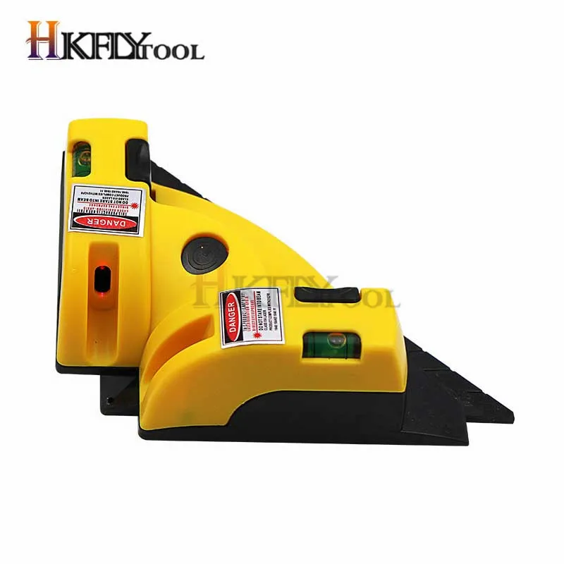 Right angle 90 degree square Laser Level tool Laser line Measurement scale  gauge infrared foot level protractor