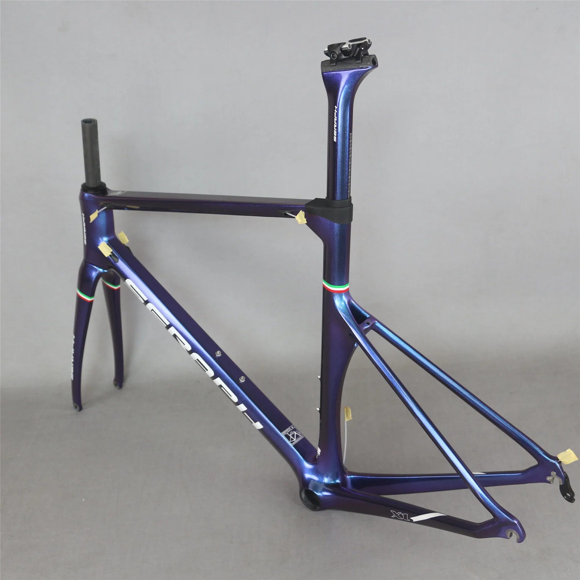 Top New chameleon paint full carbon t800 fiber  ud weave Aero carbon road bike frame  TT-X1 4