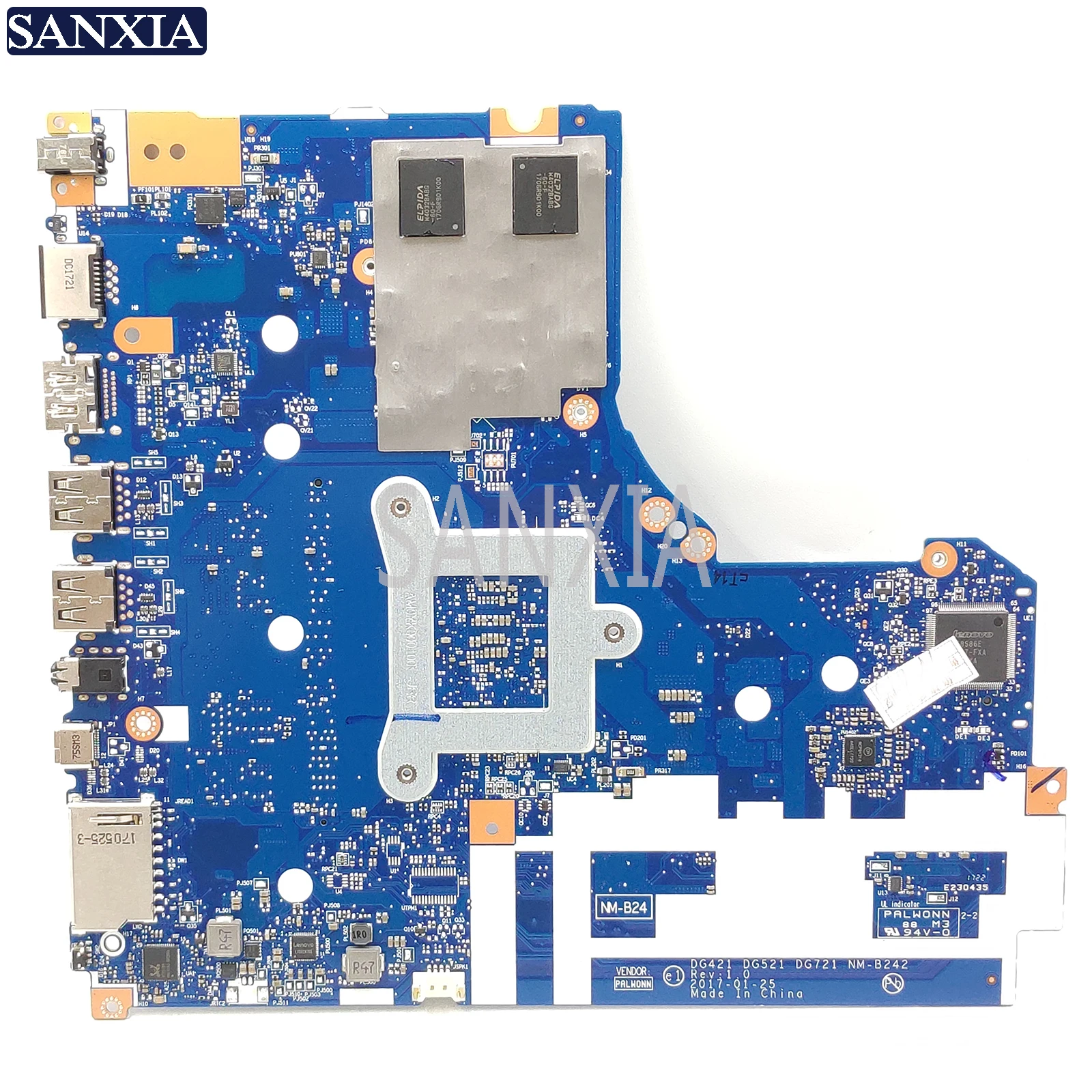 KEFU NM-B242 материнская плата для ноутбука lenovo Ideapad 320-15IKB оригинальная материнская плата 4GB-RAM I7-7500U GT940MX