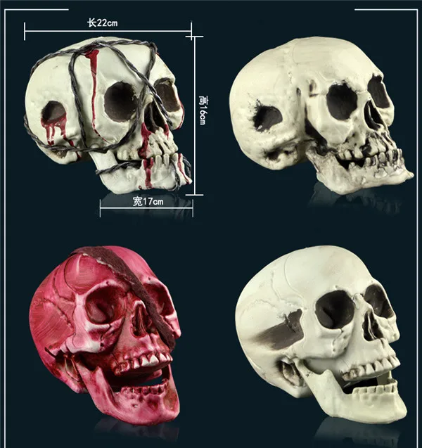 Scary Skeleton Heads Figure Halloween party supply gifts - 3