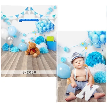Digital Printed Pink Paper Flowers Baby Girl Photography Backdrop Newborn Photoshoot Props Kids Birthday Party Photo Background