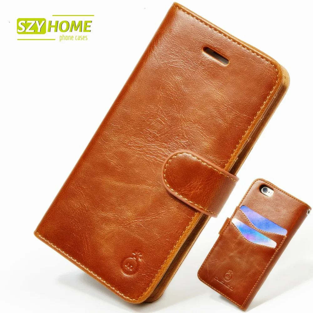 bilder für SZYHOME Phone Cases Für iPhone 5 s SE 6 6 s 7 Plus Echte leder Brieftasche Flip Für Samsung Galaxy S8 S7 Rand Abdeckungsfall Capa Coque bilder für SZYHOME Phone Cases Für iPhone 5 s SE 6 6 s 7 Plus Echte leder Brieftasche Flip Für Samsung Galaxy S8 S7 Rand Abdeckungsfall Capa Coque