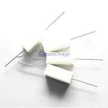 10pcs/lot 5W Cement resistance 0.1 ~ 10k ohm 5% 0.22 0.33 0.5 1 10 100 1K 10K ohm 0.1R 0.22R 0.33R 0.5R 1R 10R 100R
