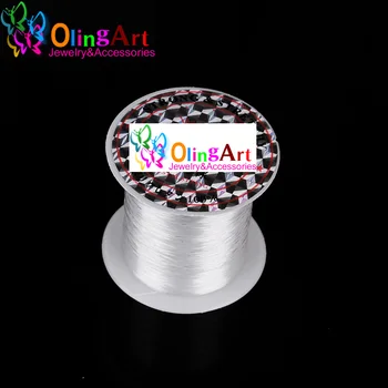 

OlingArt 0.2-0.8MM Inelastic Line Strong Beading Crystal beading cord Wire String Thread Bracelet choker Necklace Jewelry Making