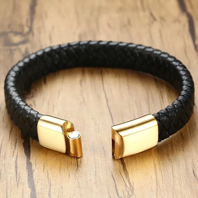 Мужской плетеный браслет из натуральной кожи 12 мм|bracelets for|leather braceletleather bracelets for men |