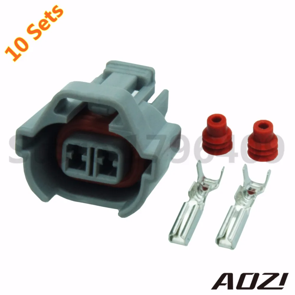10 Sets Kit Automotive Electrical Connector /2MM Series Two Pins