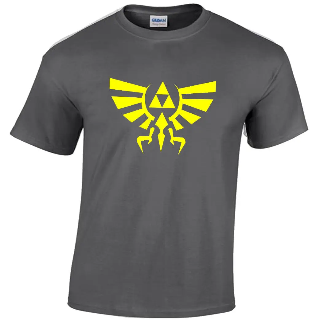 Мужская футболка с надписью «LEGEND OF ZELDA TRIFORCE SKYWARD GAMER», Повседневная принтованная футболка, Забавные футболки в стиле хип-хоп, мужские