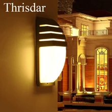 Thrisdar 20 Вт IP65 водонепроницаемые настенные лампы 40 светодиодов Открытый сад крыльцо настенный светильник коридор сад отель путь крыльцо Светильник