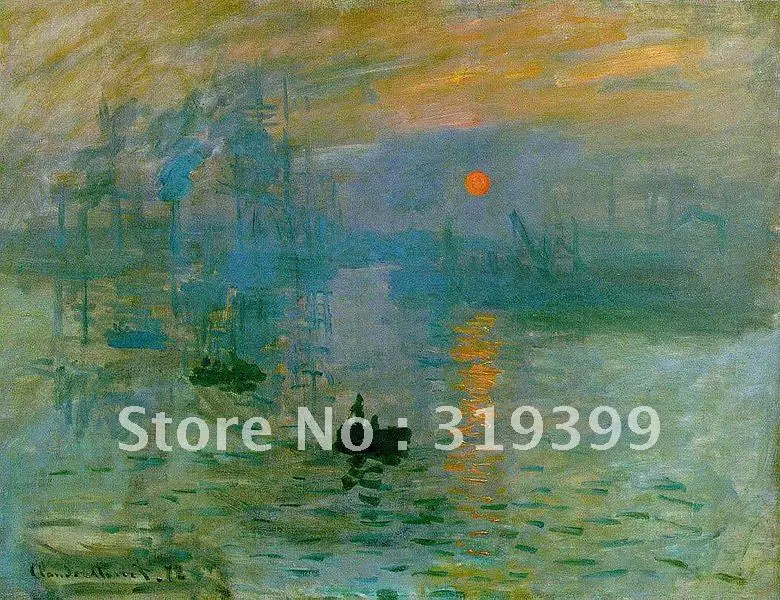 Картина маслом Клода Мона репродукция картина Impression Soleil levant 100% ручная работа
