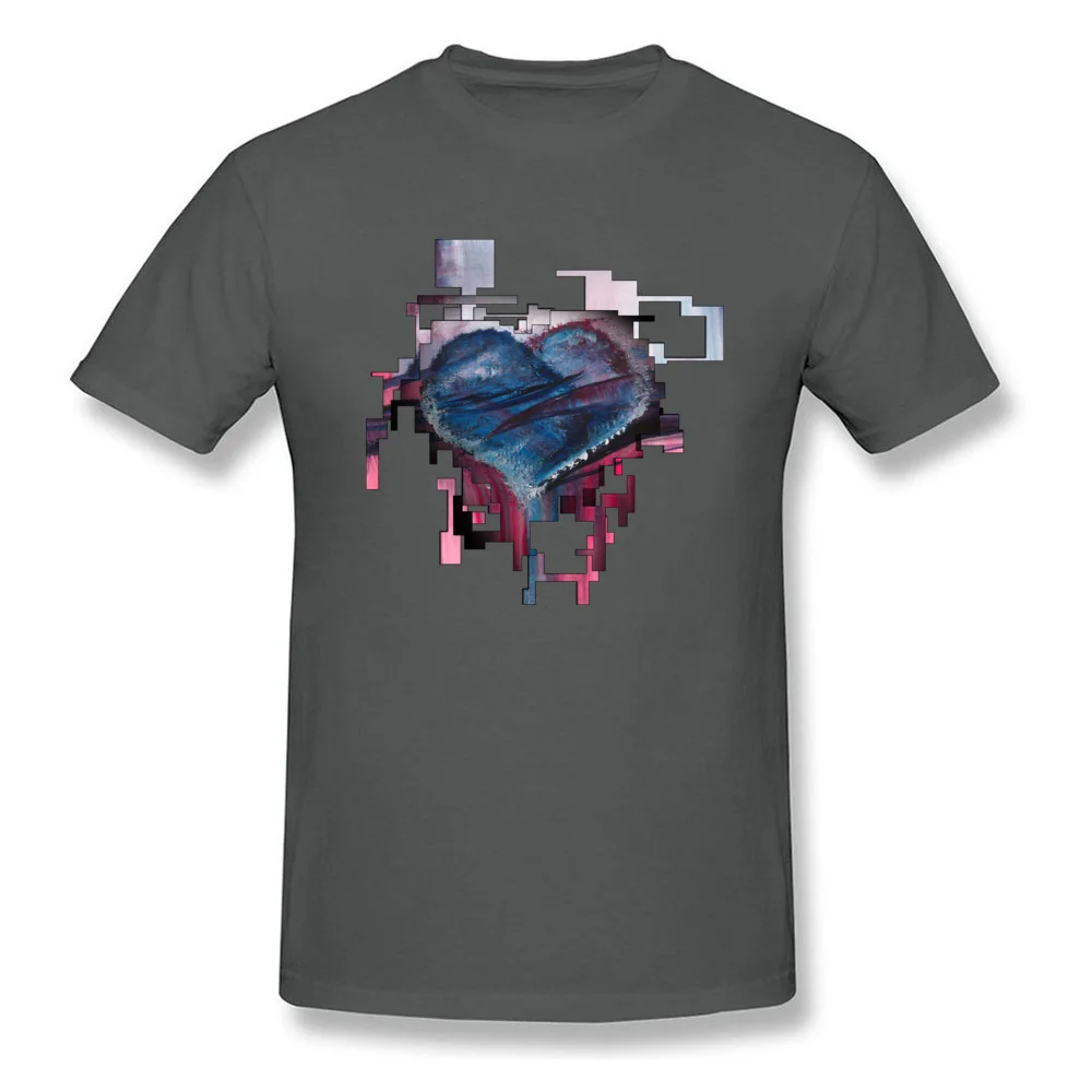 Modern Love 100% Cotton Men's Short Sleeve Tops & Tees Printed On Fall Top T-shirts Casual Top T-shirts 2018 Discount Round Neck Modern Love carbon