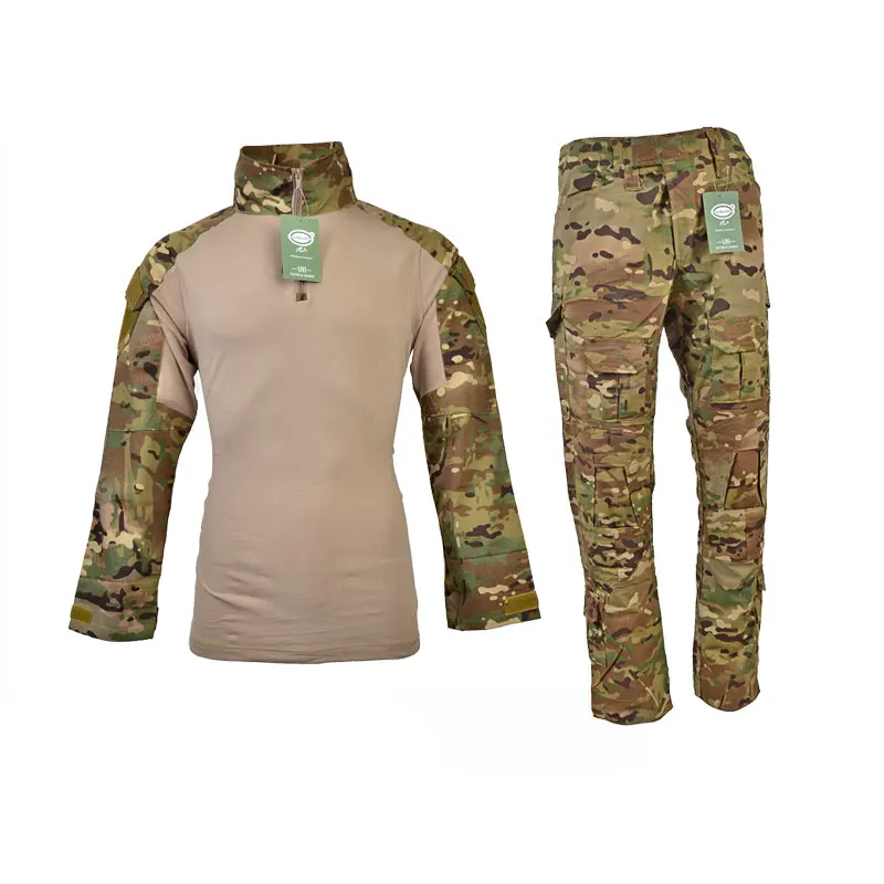

Sinairsoft Camouflage Tactical Military Hunting Clothes Uniform Multicam Army Shirt Pants with Knee Pads Hunting Ghillie Clothes
