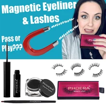 Магнитная жидкая подводка для глаз и магнитный ненастоящий ресницы и набор пинцетов водонепроницаемый долговечный карандаш для глаз Накладные ресницы
