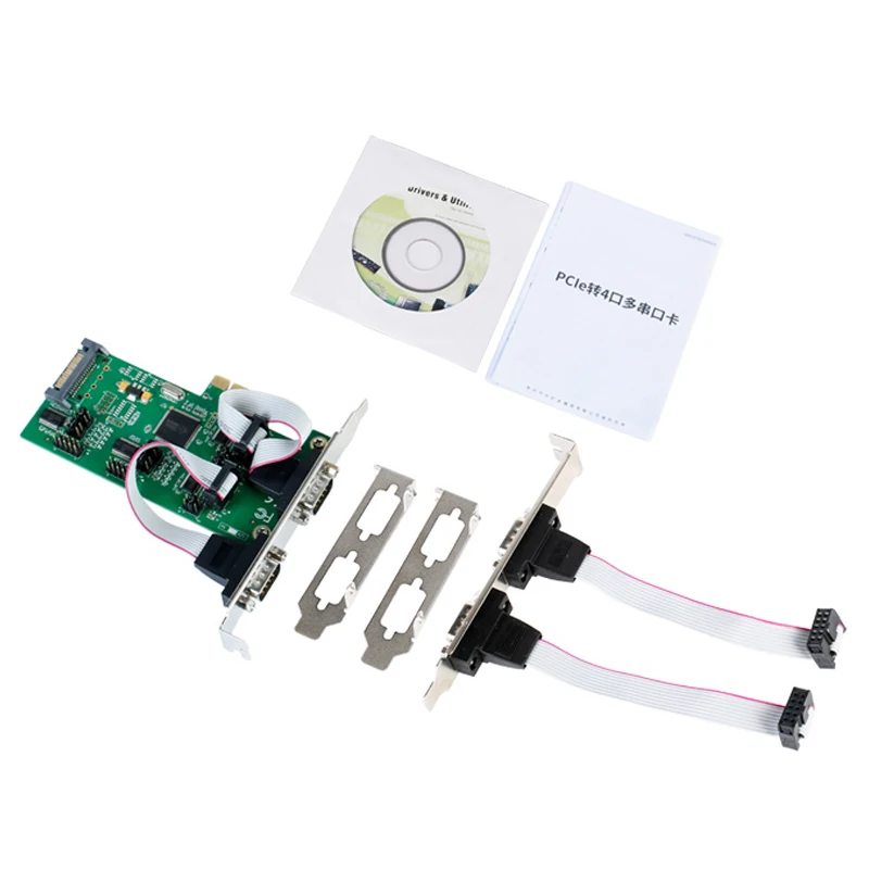 Pci Express Portas de Placa Serial Industrial Multi Rs232 Db9 com Adaptador de Porta para Equipamento de Monitoramento de Redes Serial - Imagem 2