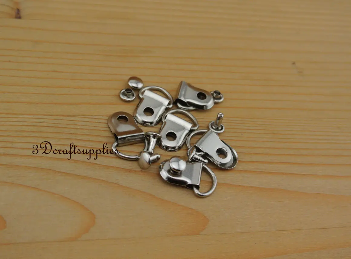 Purse Chain loop Chain attachment pull ring Pull loops 30 sets silver