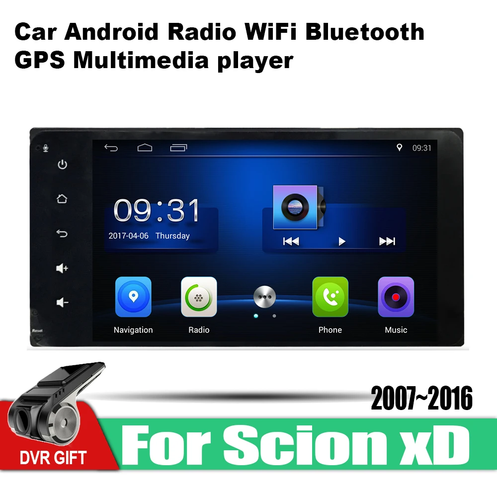 Cheap ZaiXi Android Car GPS Multimedia Player For Scion xD 2007~2016 car Navigation radio Video Audio Car Player WiFi Bluetooth 1