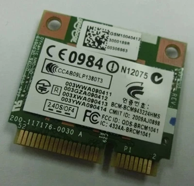 

SSEA New for Broadcom BCM943224HMS 4322 AGN 802.11 a/b/g/n WLAN CARD For HP 6550b 2740P 2540p 8460p 518434-002 Free Shipping