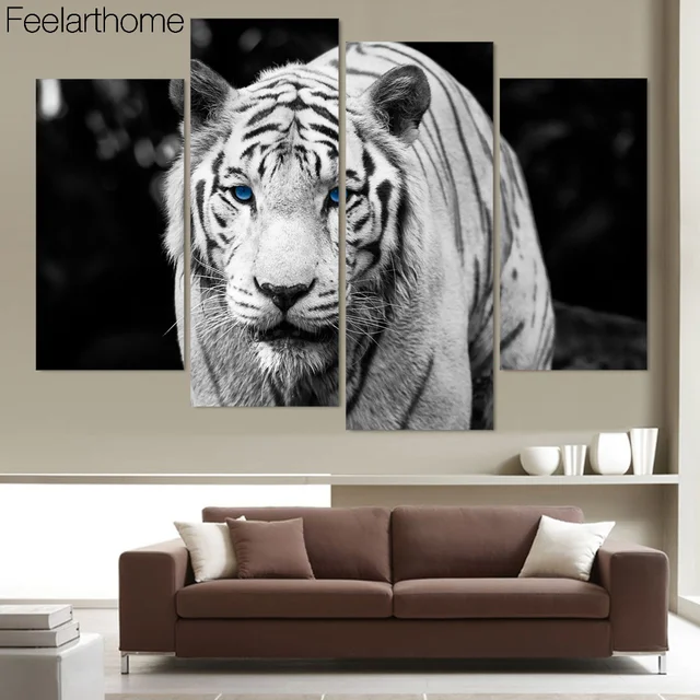 White Tiger Wall Decor Home Decorating Ideas White Tiger Home Decor Maribo Intelligentsolutions Co